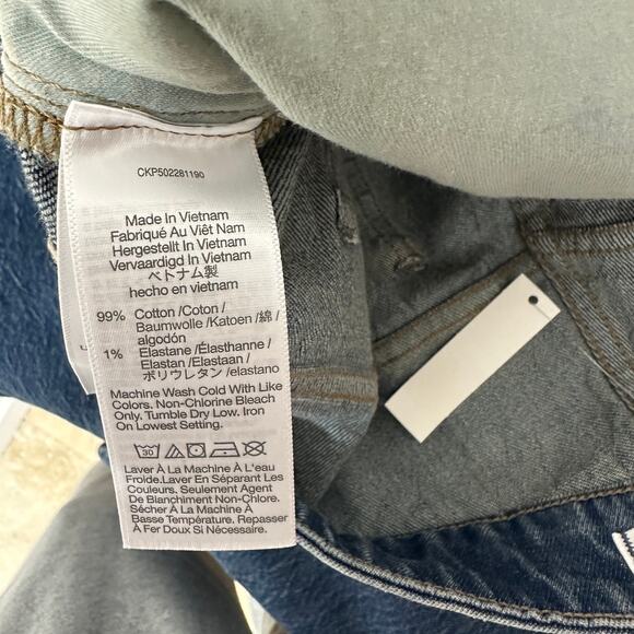 Madewell The Plus Curvy Longline Straight Jean Greendale Wash Blue 22W NWT - Picture 13 of 13